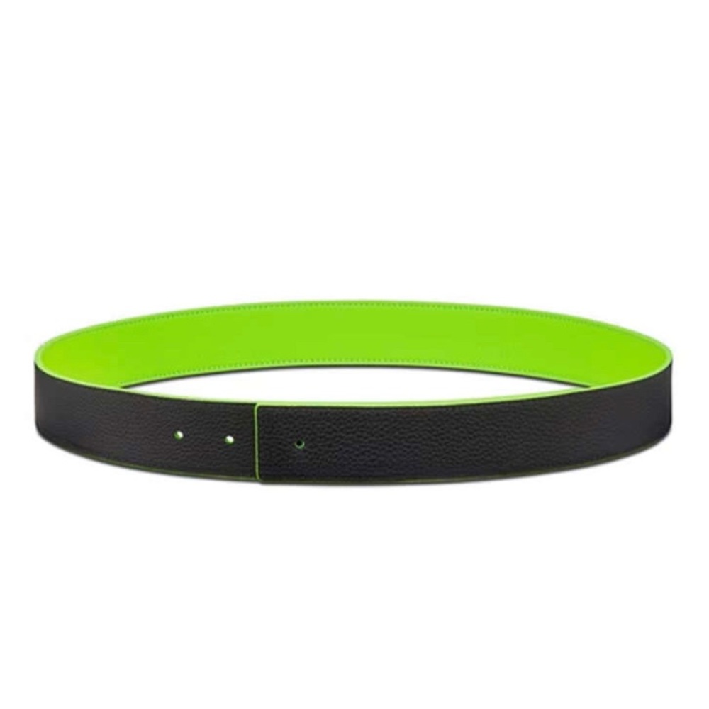 New Dior black and neon green belt